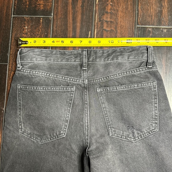 Distressed jeans black ankle length casual BoHo California rock ‘n’ roll - Picture 3 of 7